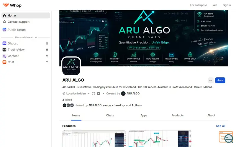 Screenshot of ARU ALGO