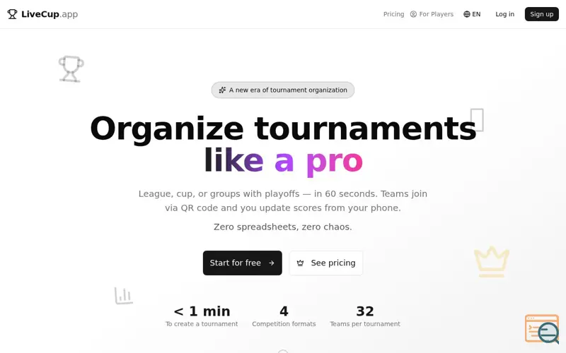 Screenshot of LiveCup.app