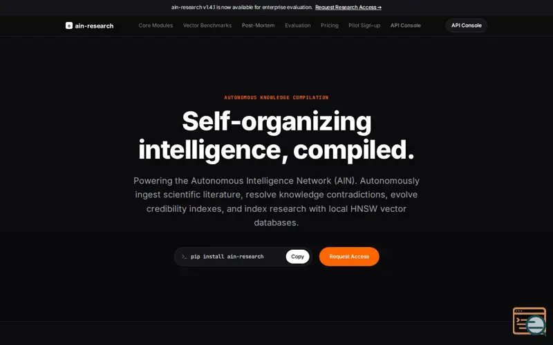 Screenshot of AIN Research