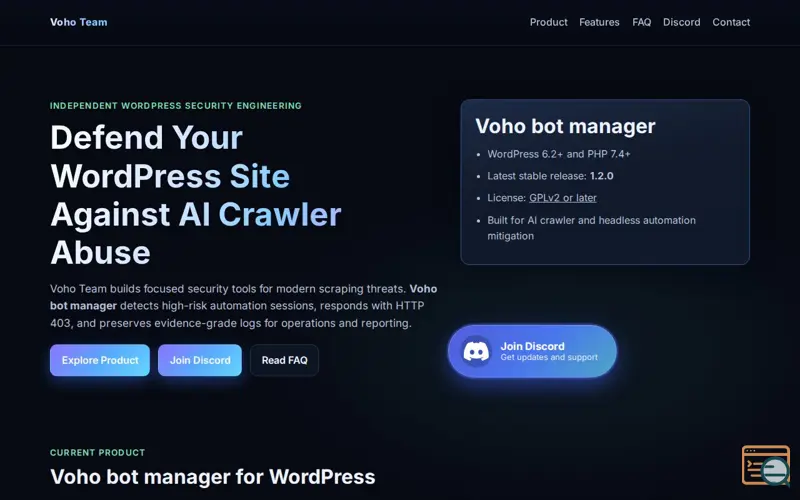 Screenshot of Anti-bot like Openclaw AI for wordpress