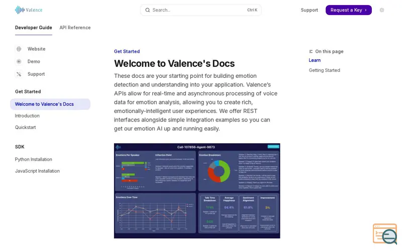 Screenshot of Valence