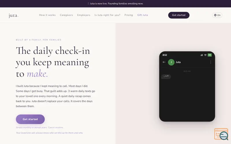 Screenshot of Juta