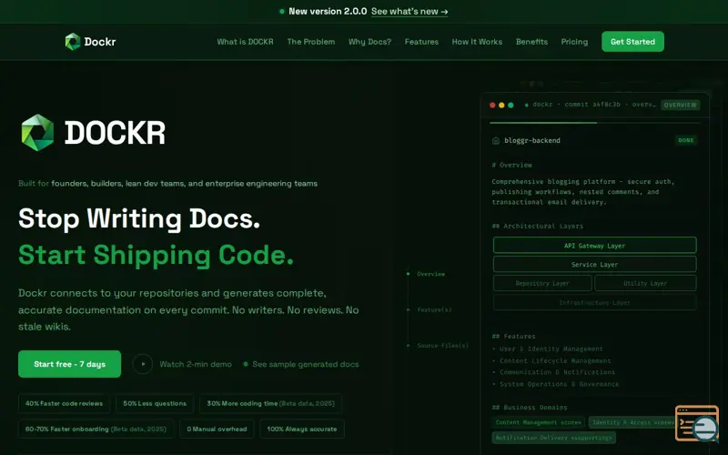 Screenshot of Dockr