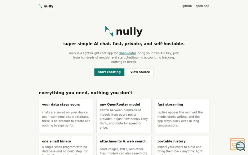 Screenshot of Nully