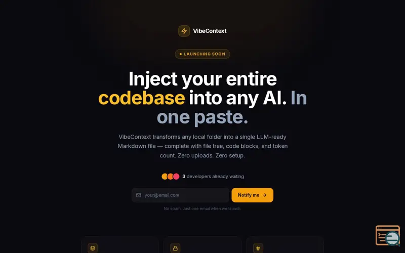 Screenshot of VibeContext