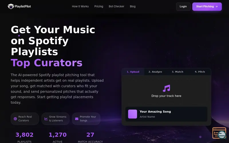 Screenshot of Playlist Pilot