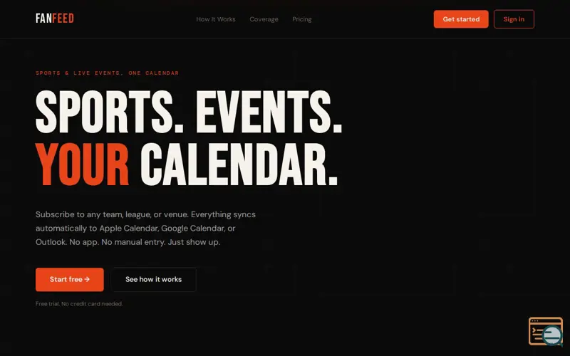 Screenshot of FanFeed — Sports & Live Events