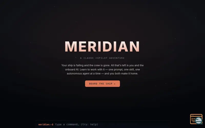 Screenshot of Meridian-claude