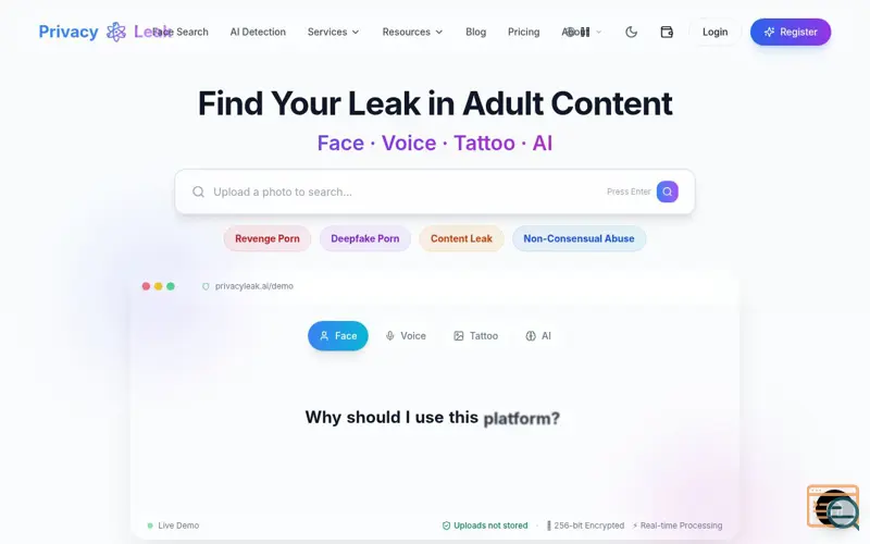 Screenshot of PrivacyLeak