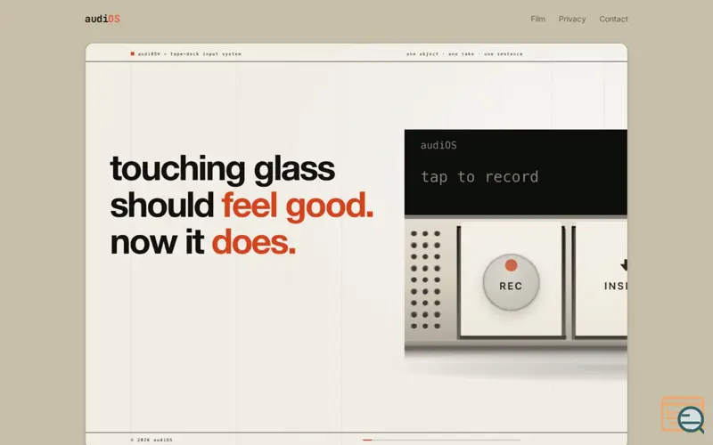 Screenshot of audiOS