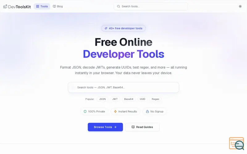 Screenshot of DevToolsKit