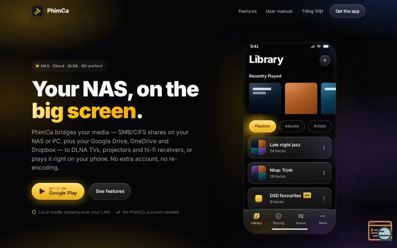 Screenshot of PhimCa –  DLNA TV, Projector, Hi-Fi Cast