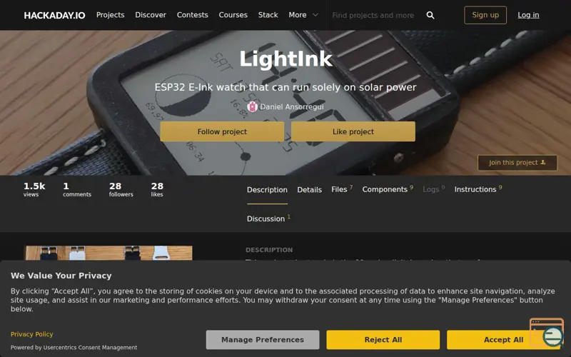 Screenshot of LightInk