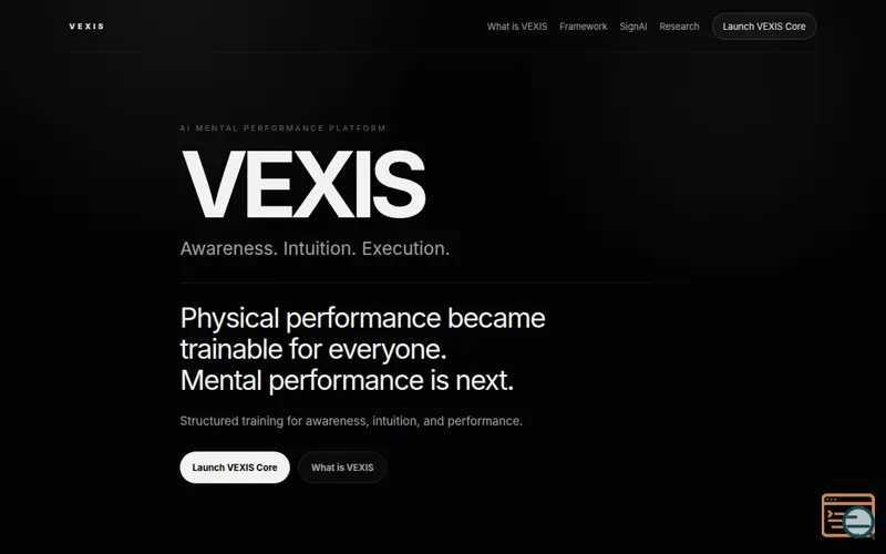 Screenshot of VEXIS