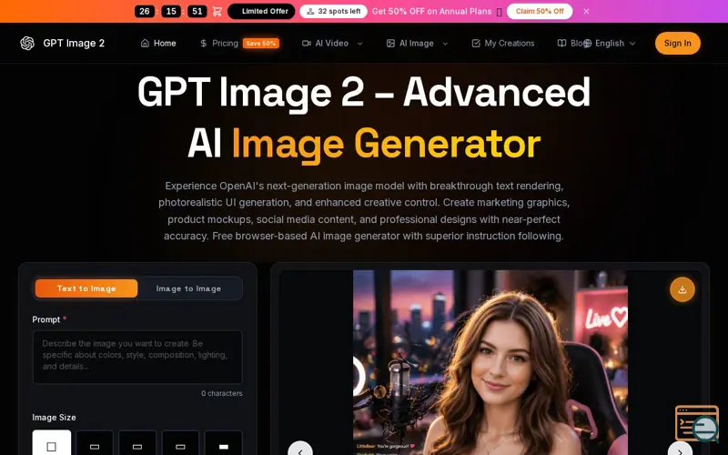 Screenshot of GPT Image 2