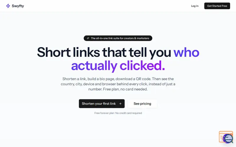Screenshot of Swyfty
