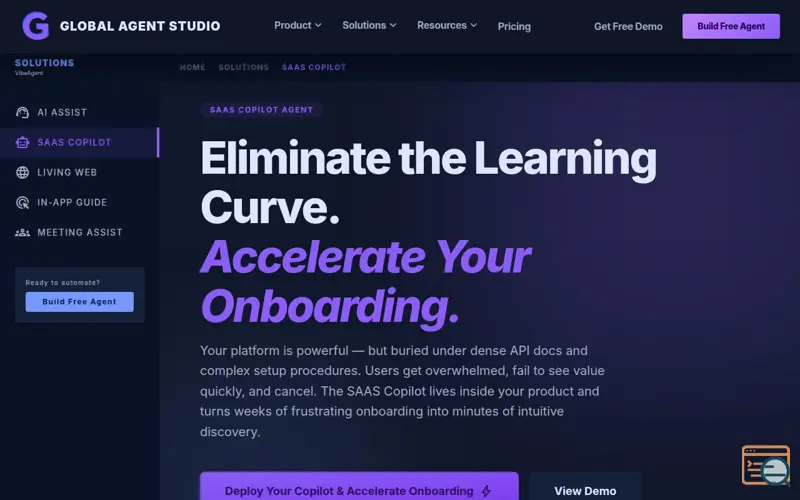 Screenshot of SaaS Copilot Agent