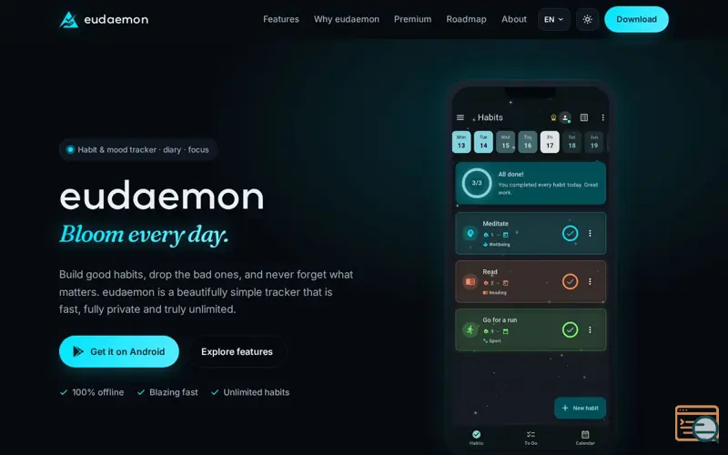 Screenshot of Eudaemon: Bloom Every Day