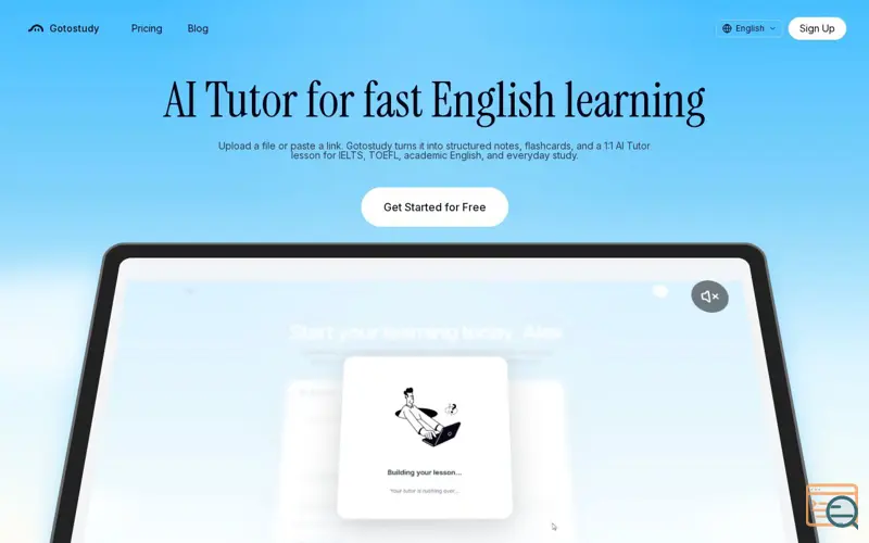 Screenshot of Gotostudy