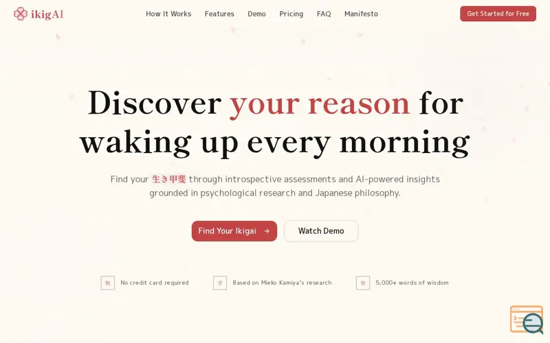 Screenshot of ikigAI