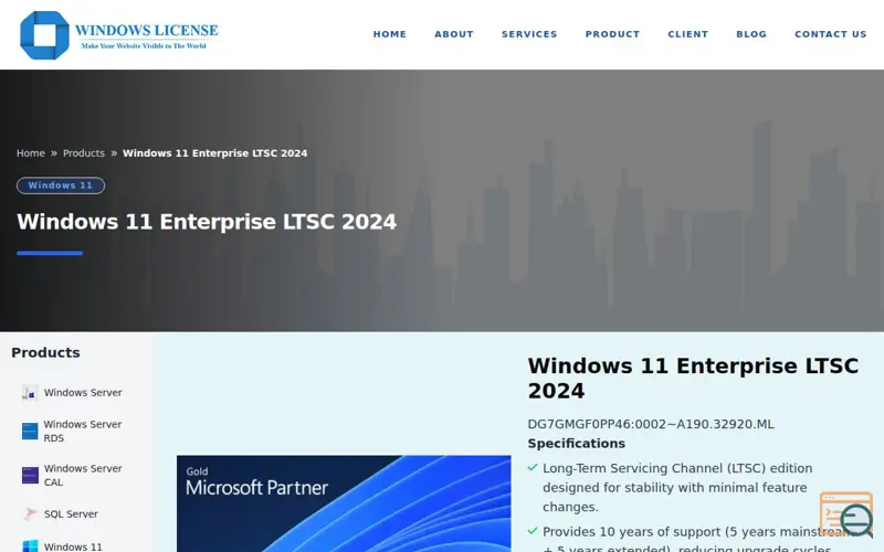Screenshot of Windows 11 Enterprise LTSC 2024 