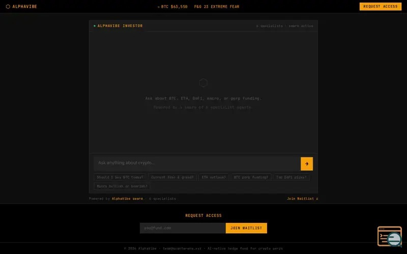 Screenshot of AlphaVibe