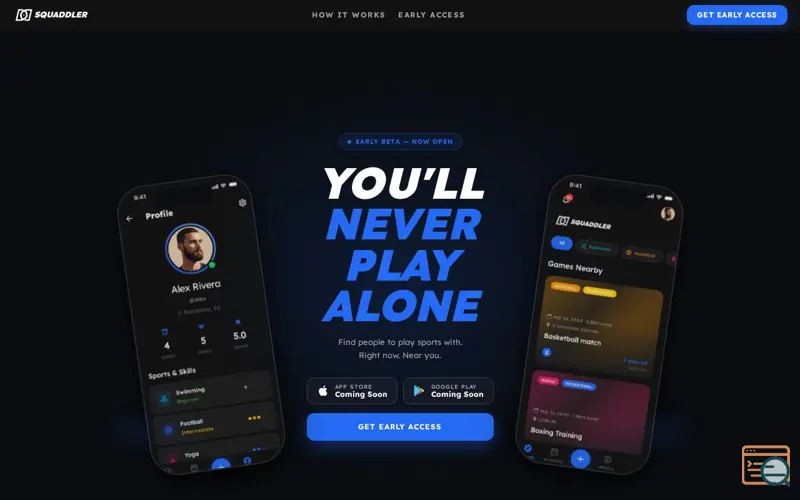 Screenshot of Squaddler