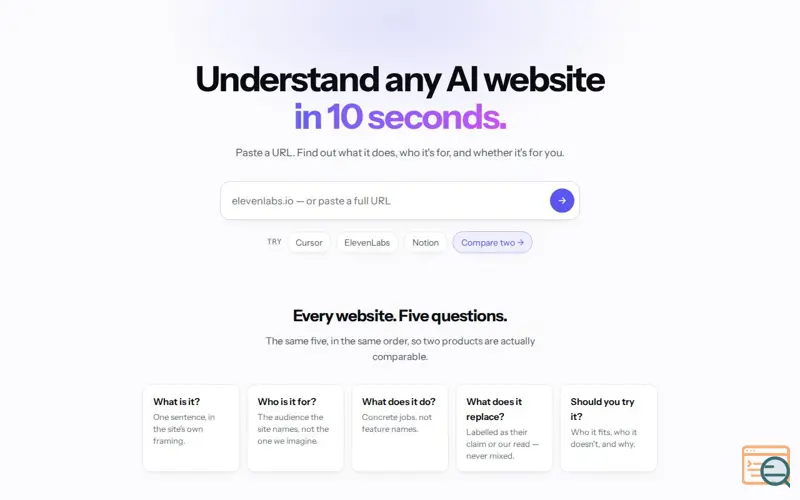 Screenshot of WhatIs