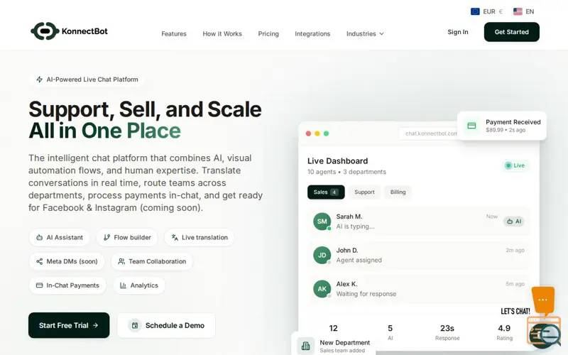 Screenshot of KonnectBot