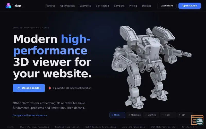 Screenshot of Trice 3D