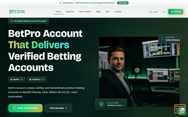 Screenshot of Betpro Account 
