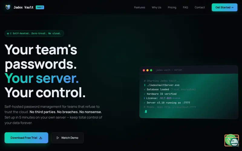 Screenshot of Jadex Vault