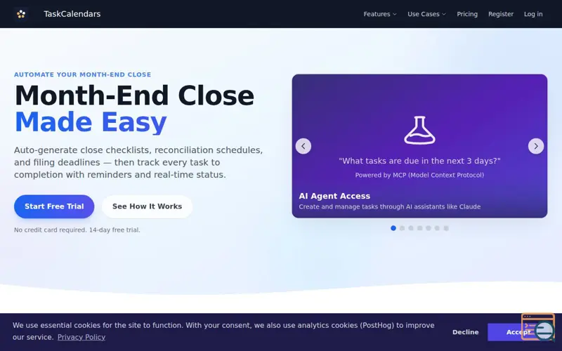 Screenshot of TaskCalendars
