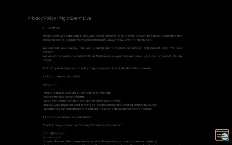 Screenshot of Magic Event Live, a launch using Threads