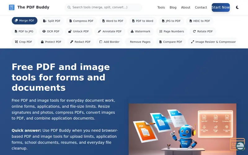 Screenshot of The PDF Buddy