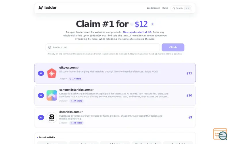 Screenshot of Ladder