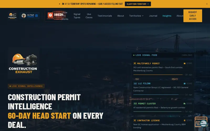 Screenshot of Construction Exhaust