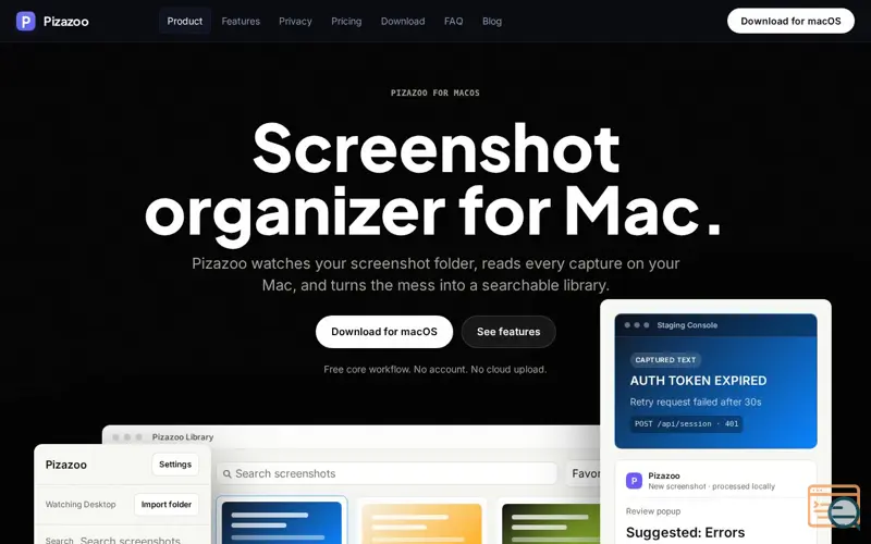 Screenshot of Pizazoo