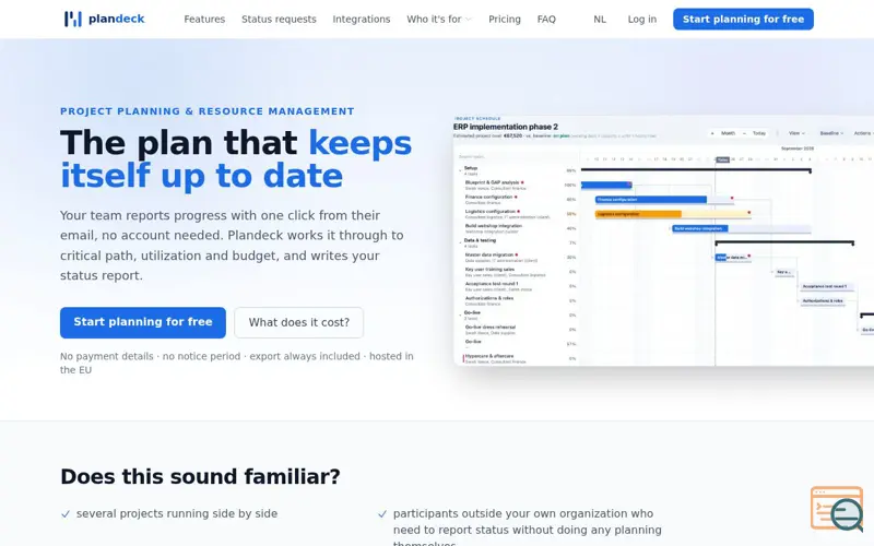 Screenshot of Plandeck