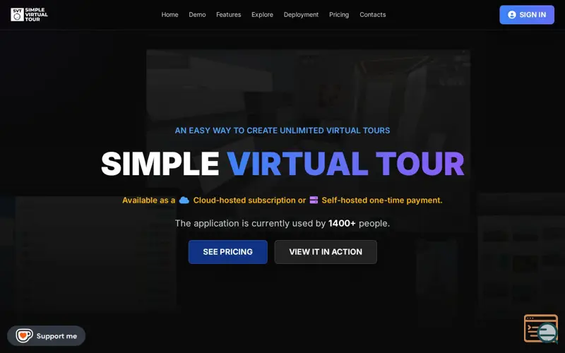 Screenshot of Simple Virtual Tour