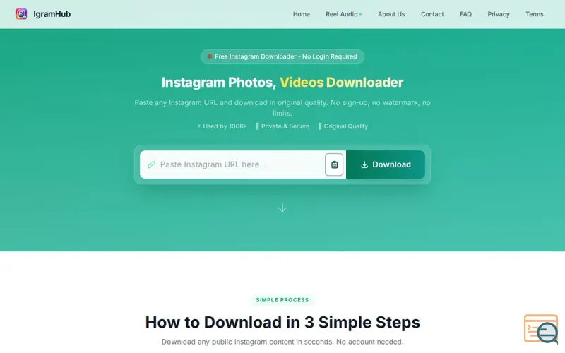 Screenshot of IgramHub
