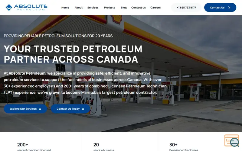 Screenshot of Absolute Petroleum