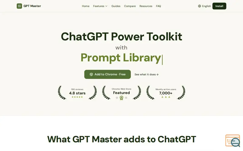 Screenshot of GPT Master