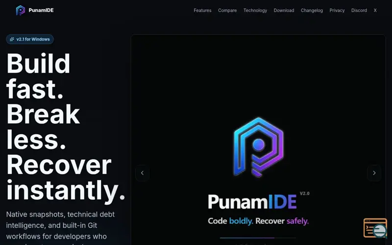 Screenshot of PunamIDE