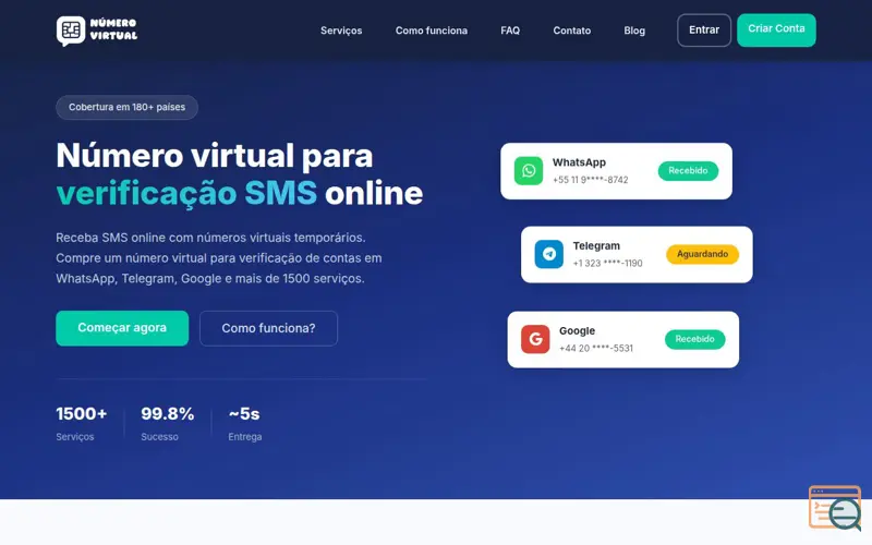 Screenshot of Número Virtual