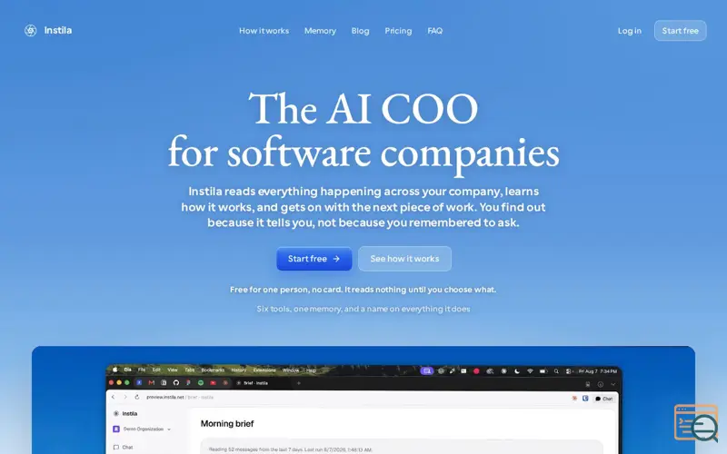 Screenshot of Instila