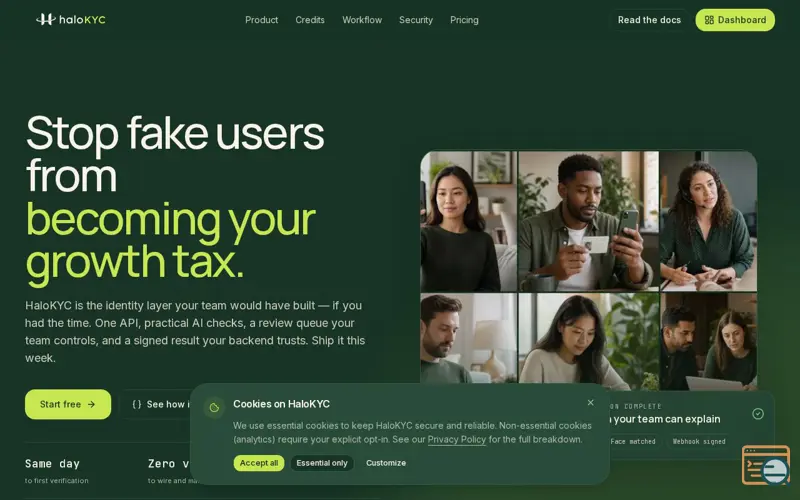 Screenshot of Stop fake users before they cost you