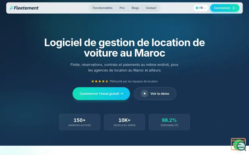 Screenshot of Fleetement