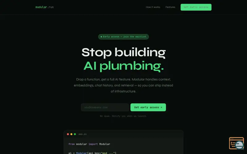 Screenshot of Modular