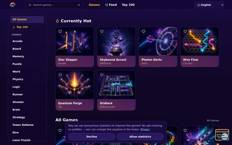 Screenshot of Minigames